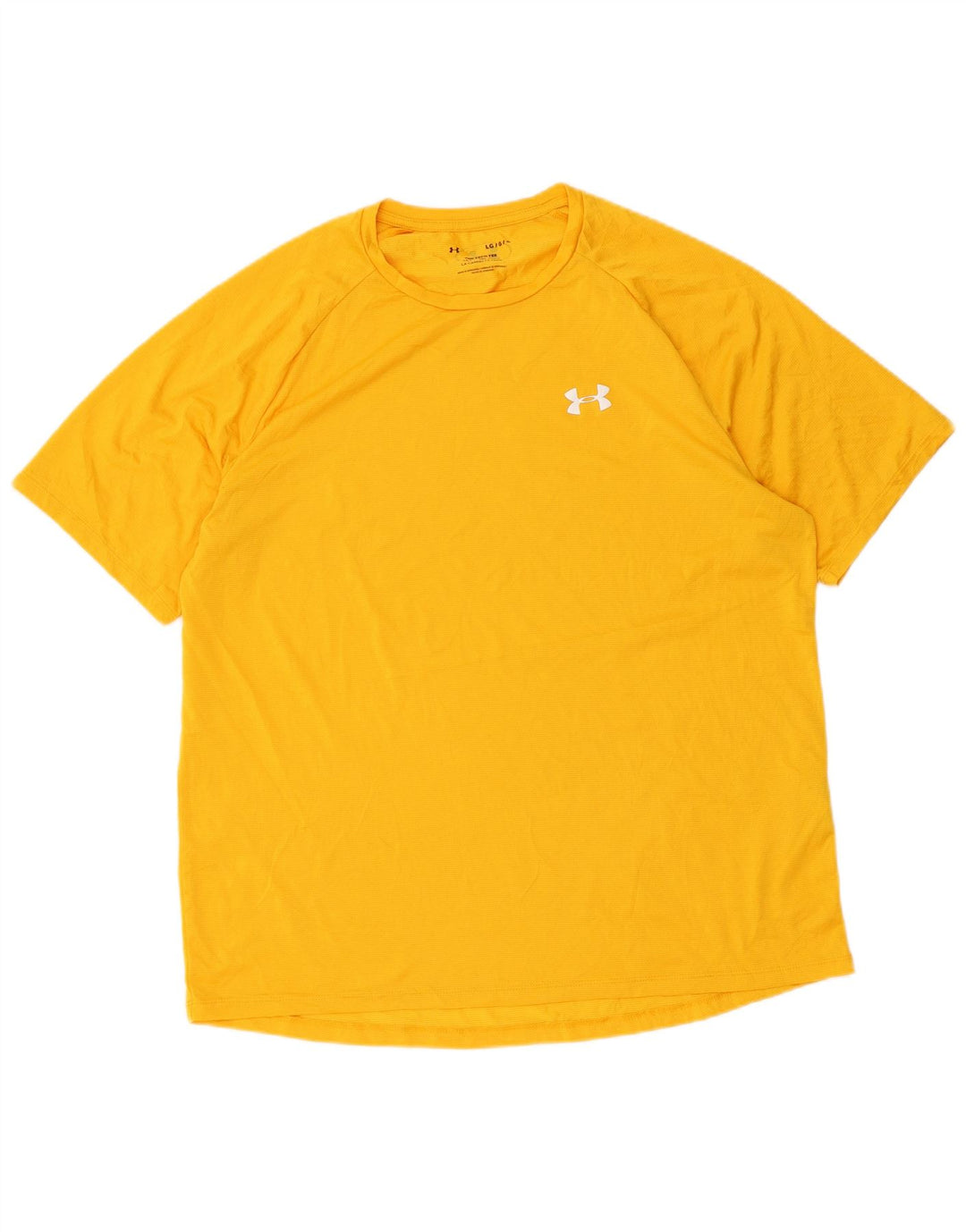 Ανδρικό T-Shirt UNDER Armour Top Large Yellow Polyester
