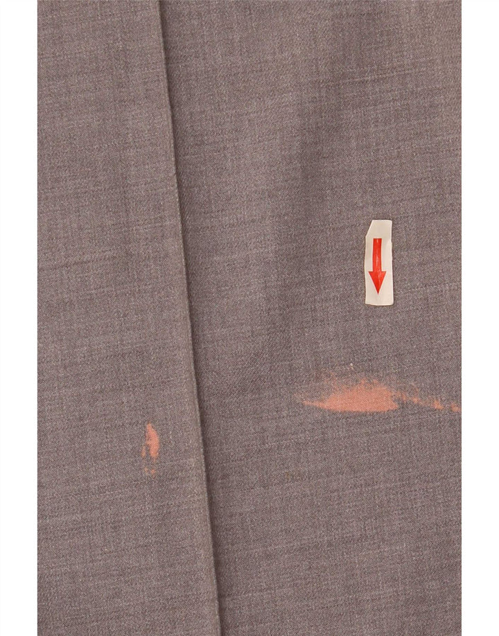 Zara Γυναικείο κωνικό παντελόνι Chino Medium W28 L26 Grey Polyester
