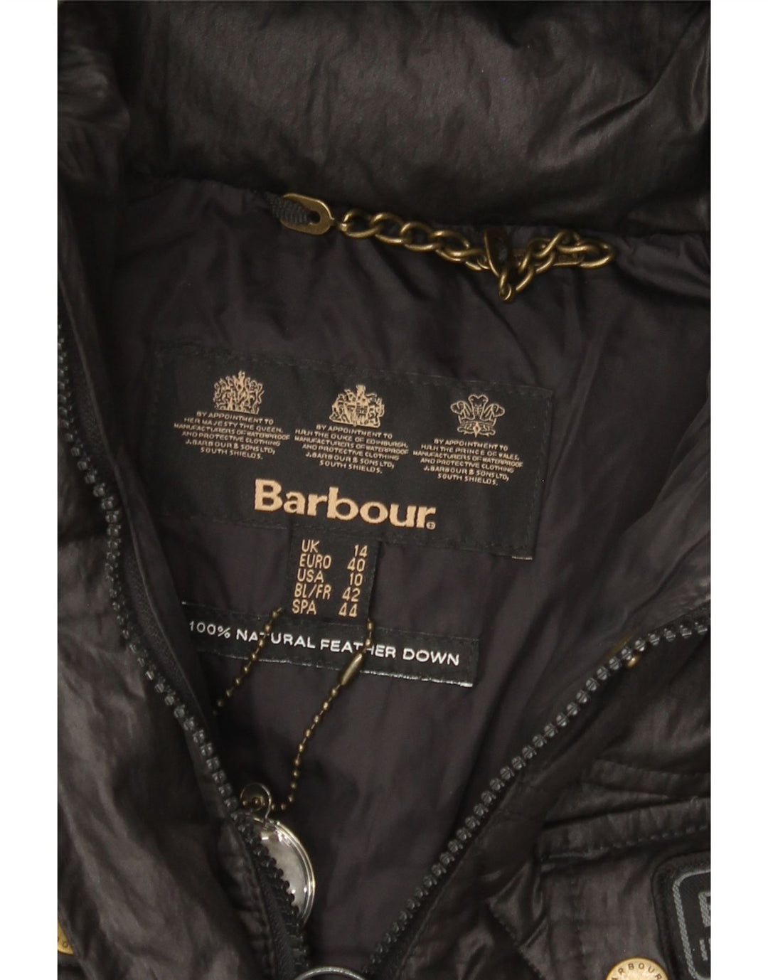 BARBOUR Γυναικείο μπουφάν με κουκούλα UK 14 Large Black