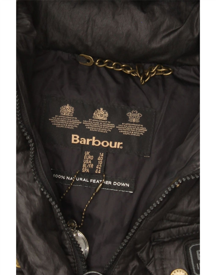 BARBOUR Γυναικείο μπουφάν με κουκούλα UK 14 Large Black