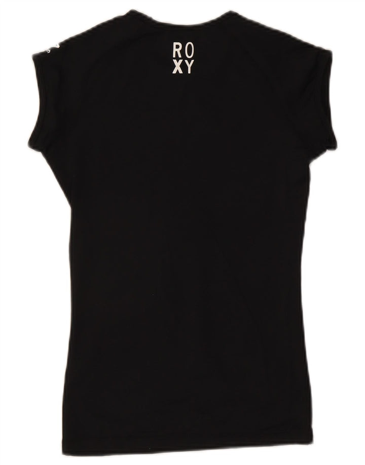 Γυναικείο γραφικό μπλουζάκι Roxy Top UK 8 Small Black Polyester