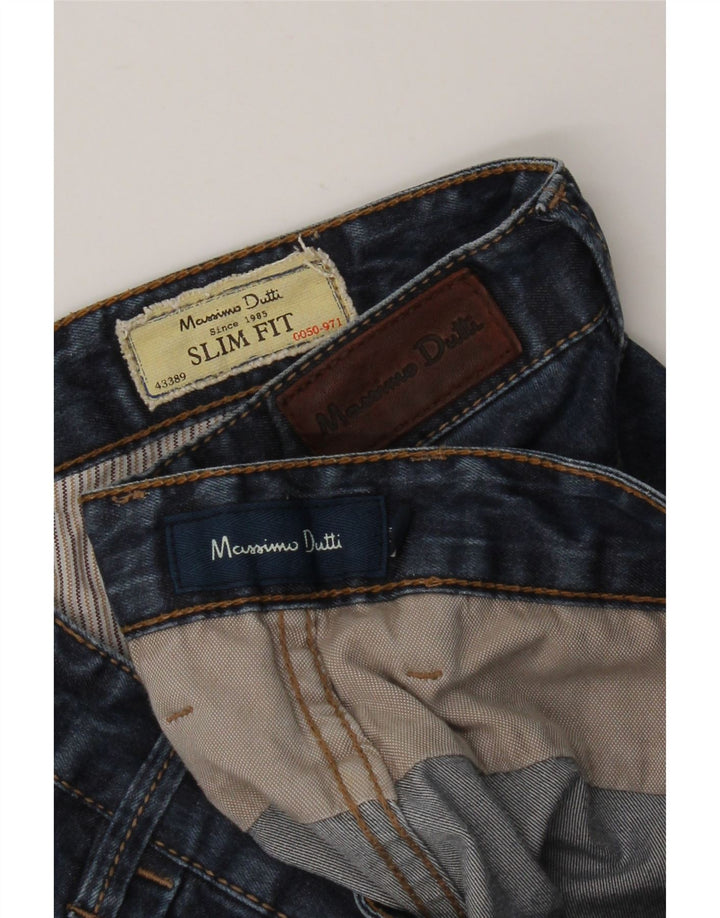 MASSIMO DUTTI Ανδρικό Slim Jeans EU 44 Large W34 L28 Blue