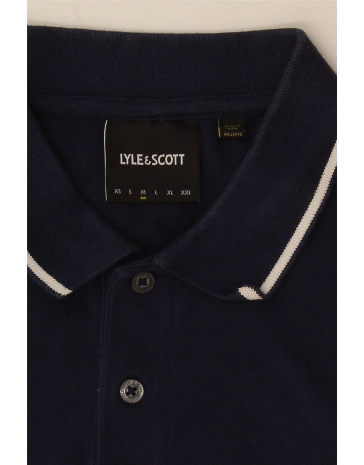 Lyle & Scott Ανδρικό πουκάμισο πόλο μεσαίου μπλε ριγέ