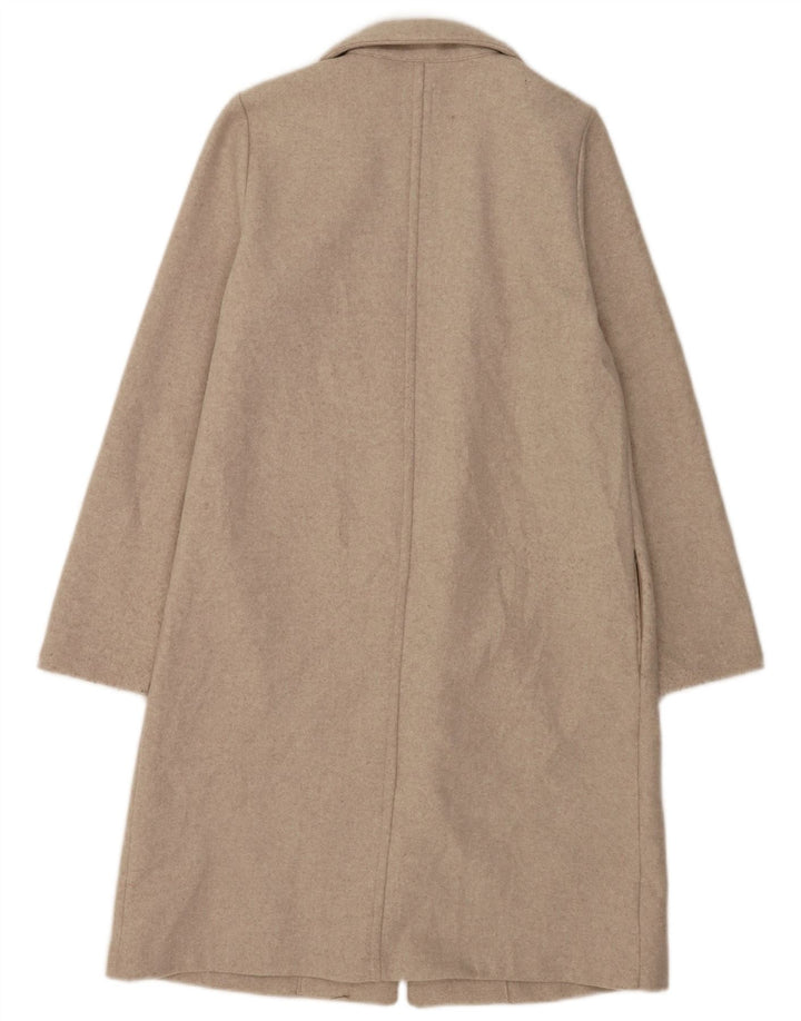 Zara Γυναικείο Ανοιχτό Παλτό UK 10 Small Grey Polyester