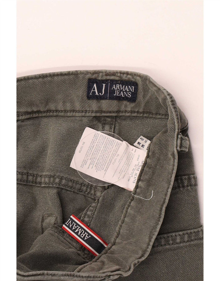 Armani Ανδρικό τζιν ίσιο W36 L34 Πράσινο βαμβακερό