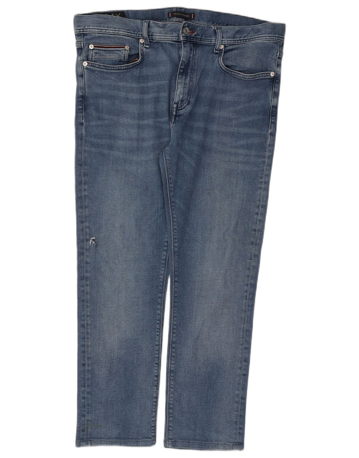 Tommy Hilfiger Mens Bleecker Slim Jeans W38 L27 Μπλε βαμβακερό
