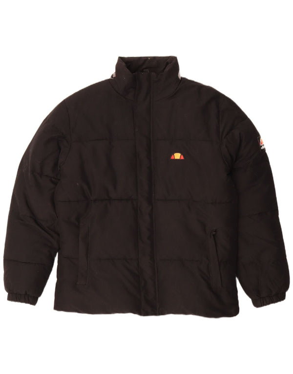 Ellesse Ανδρικό Γραφικό Μπουφάν UK 40 Large Μαύρο Πολυεστέρας
