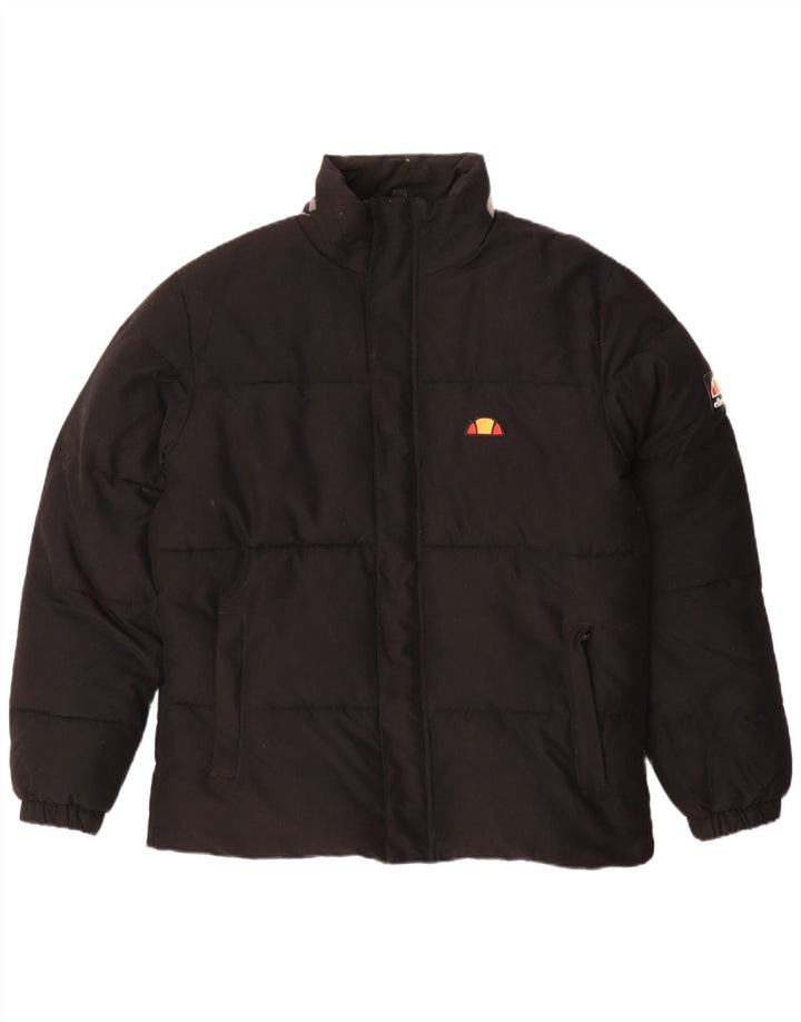 Ellesse Ανδρικό Γραφικό Μπουφάν UK 40 Large Μαύρο Πολυεστέρας
