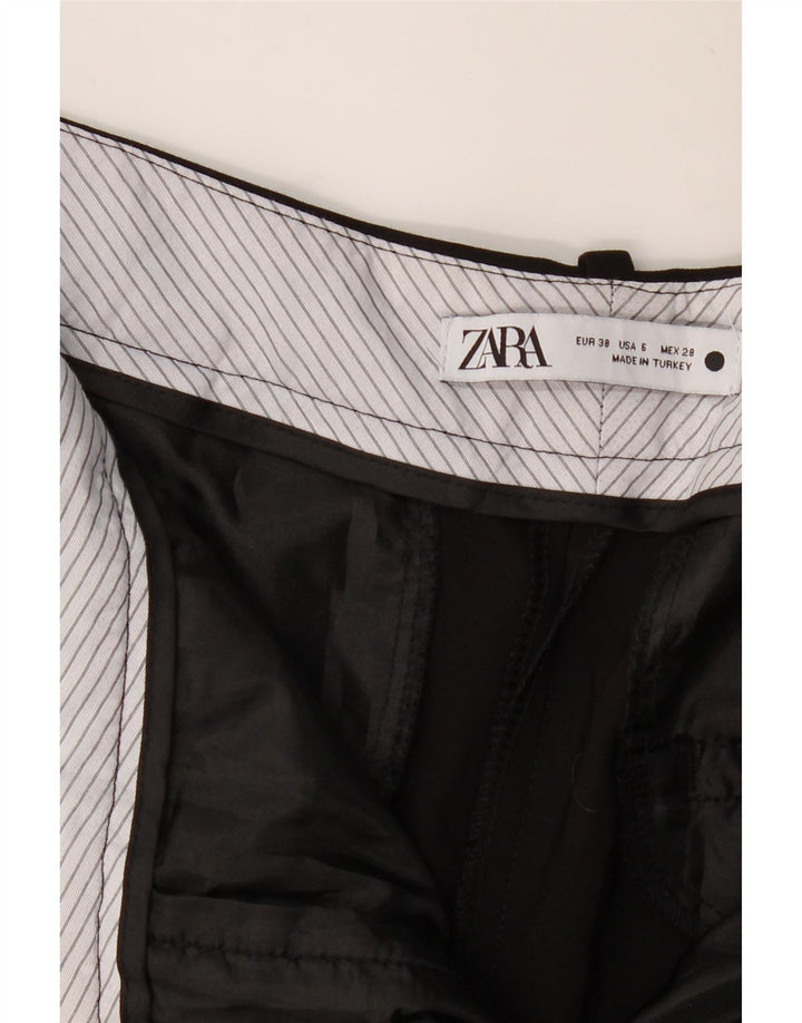 ZARA Γυναικείο Slim Παντελόνι Chino EU 38 Small W28 L27 Μαύρο