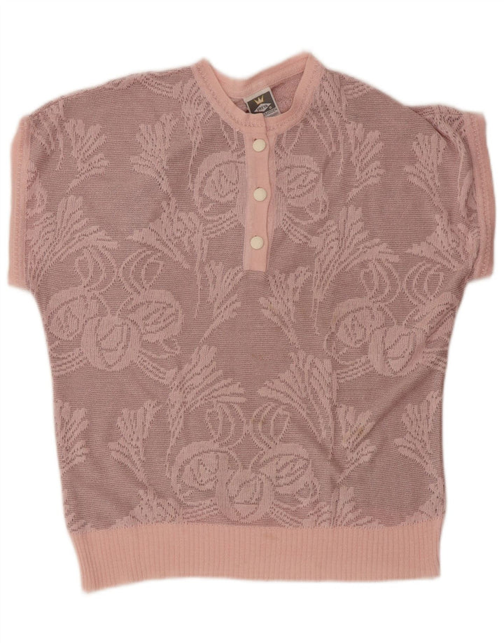 FREYA Γυναικείο πουλόβερ με λαιμόκοψη EU 40 Medium Pink Floral