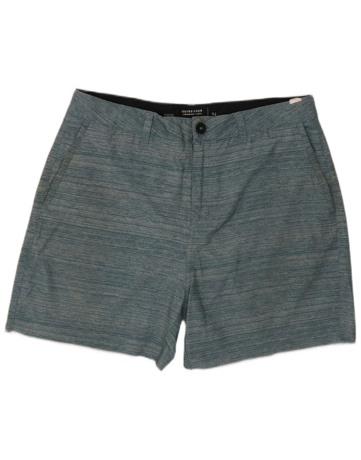 Ανδρικό σορτς Chino Quiksilver W33 με μεσαίο πράσινο ριγέ