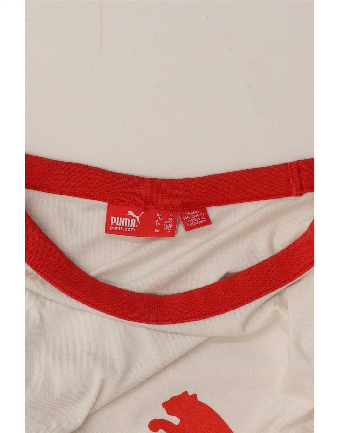Ανδρικό γραφικό μπλουζάκι Puma Top μεσαίο λευκό χρώμα