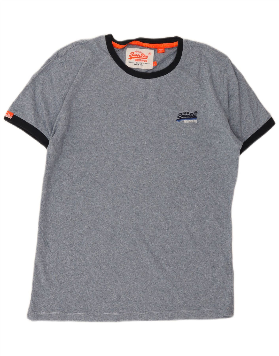 Ανδρικό μπλουζάκι Superdry Μπλουζάκι μεγάλο μπλε βαμβακερό