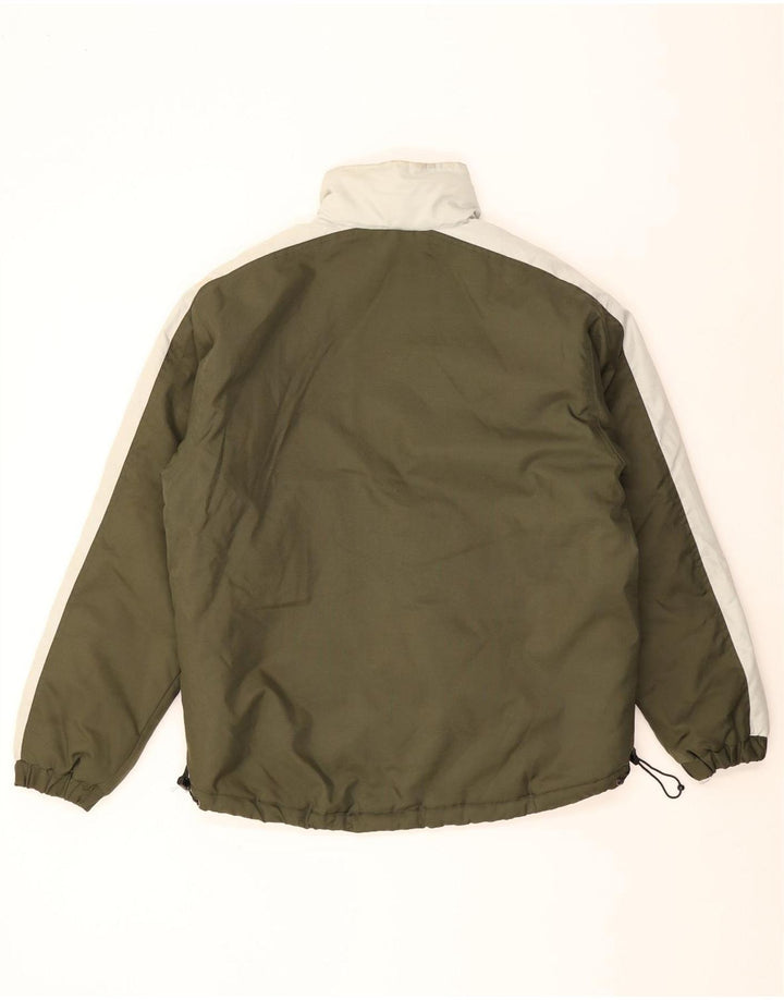 Kappa Ανδρικό μπουφάν με επένδυση UK 38 Medium Khaki Colorblock Polyester