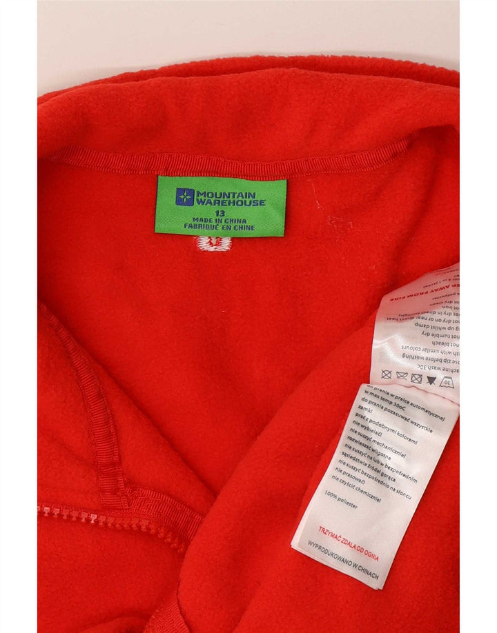 Mountain Warehouse Girls Liner Fleece Jacket 12-13 Years Red Polyester