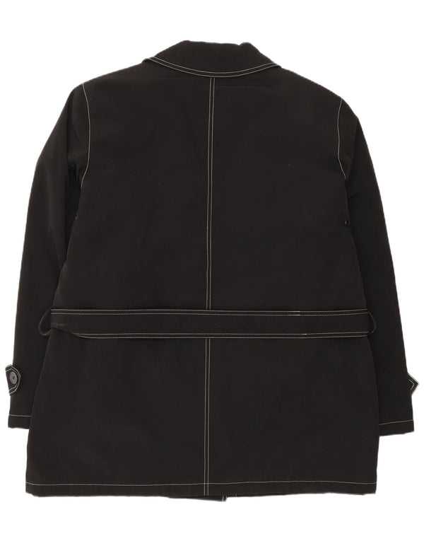 Esprit Womens Sherpa Pea Coat UK 18 XL Μαύρος Πολυεστέρας