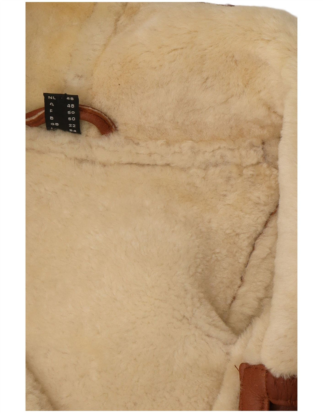 VINTAGE Γυναικείο Παλτό Shearling UK 22 3XL Καφέ