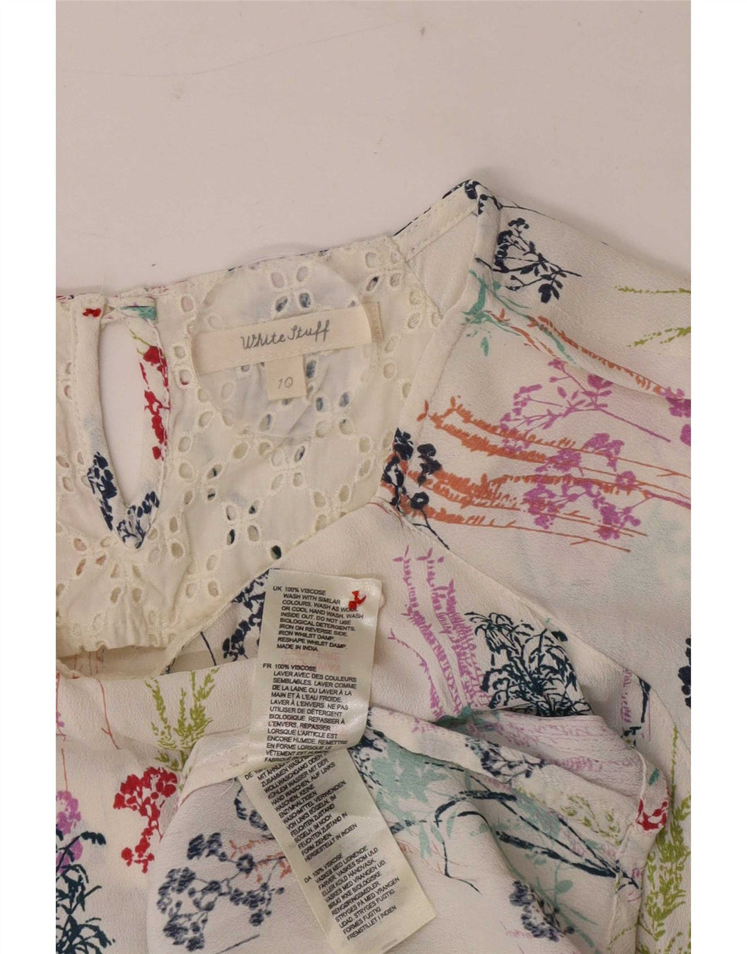 Γυναικεία μπλούζα White Stuff Top UK 10 Small Floral Viscose