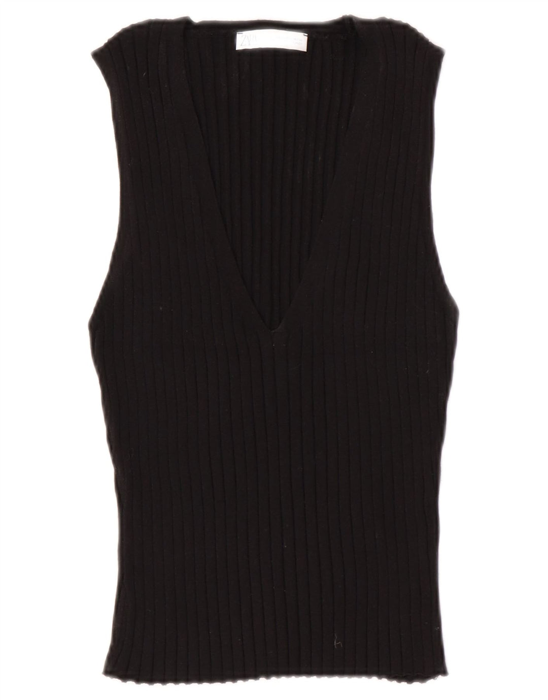 Zara Γυναικείο Γιλέκο Tank Top UK 14 Large Black