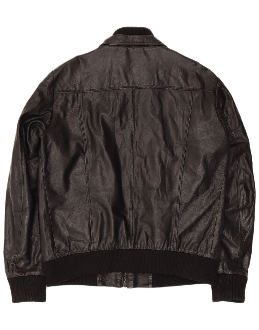 Ανδρικό δερμάτινο μπουφάν Gianfranco Gotelli Bomber UK 38 Medium Black Leather