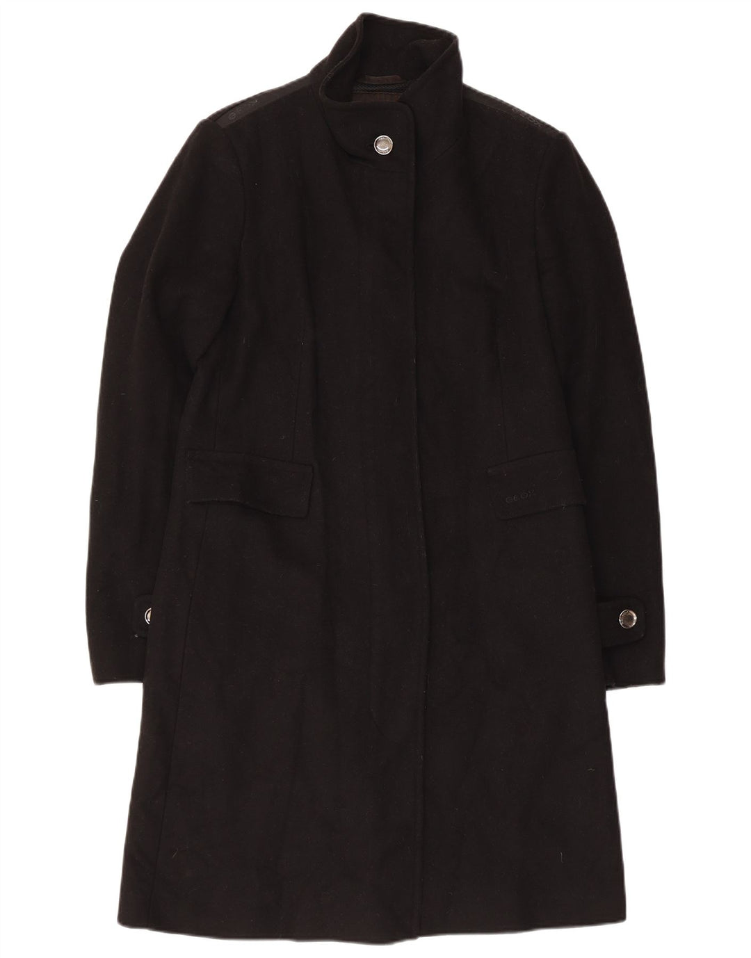 Γυναικείο παλτό Geox Respira UK 10 Small Black Wool