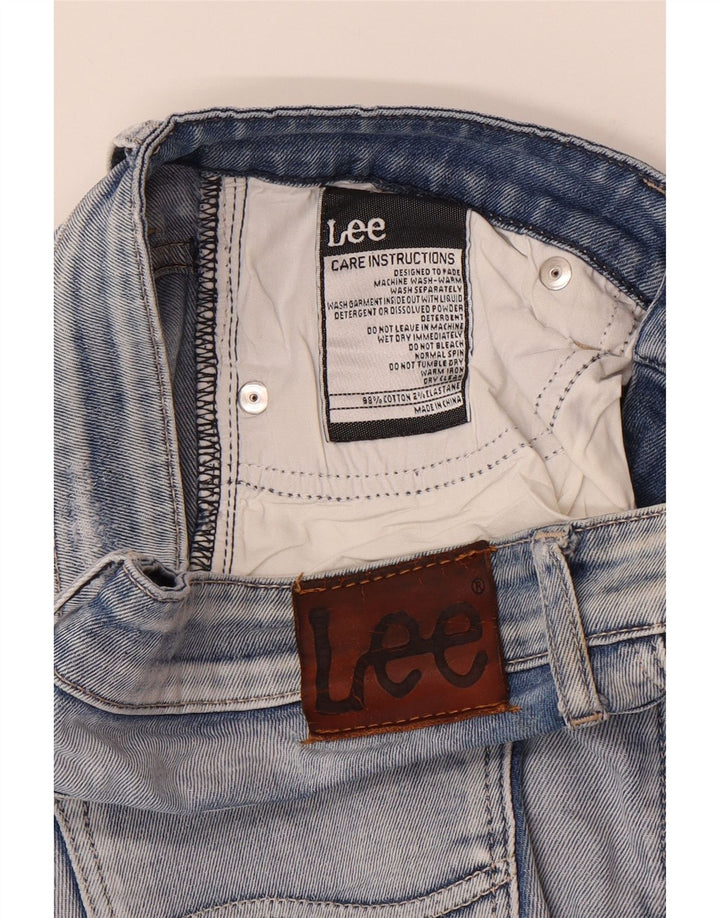 LEE Womens Distressed Skinny Jeans W30 L31 Blue Cotton