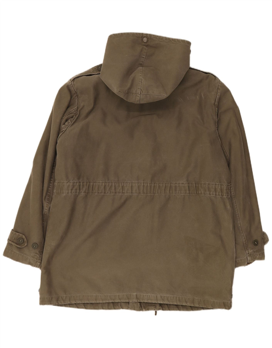 VINTAGE Ανδρικό μπουφάν με κουκούλα Military Parka UK 40 Large Khaki