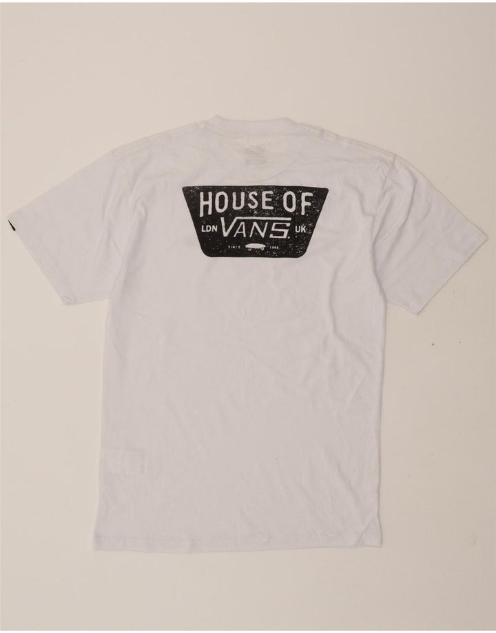 VANS Mens Classic Fit Graphic T-Shirt Top Medium White Cotton Vintage Vans and Second-Hand Vans from Messina Hembry 