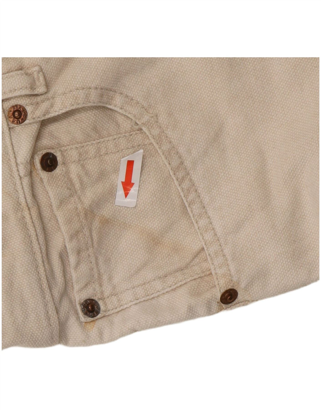 LEVI'S Mens 501 Straight Casual Παντελόνι W32 L30 Λευκό