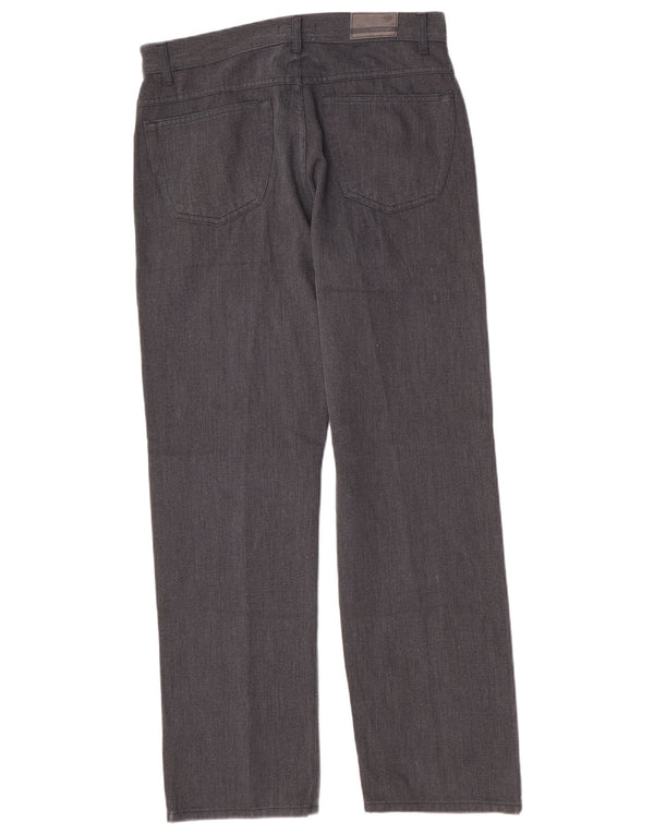 Marks & Spencer Mens Autograph Straight Casual Παντελόνι W34 L31 Γκρι βαμβακερό