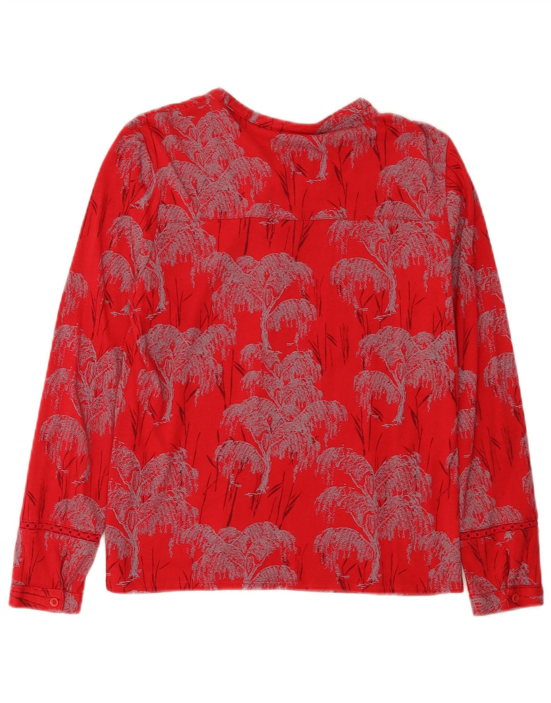 White Stuff γυναικείο πουκάμισο μπλούζα UK 8 Small Red Floral Modal