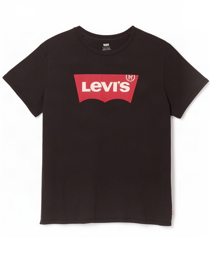 Ανδρικό γραφικό T-Shirt Levi's Top 3XL Μαύρο βαμβακερό