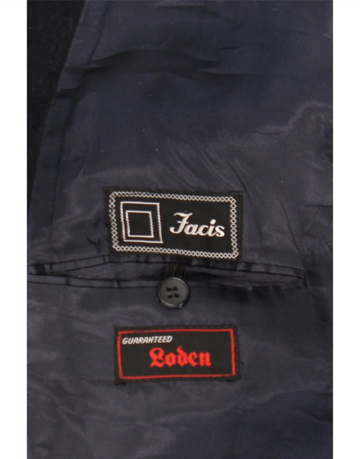 Ανδρικό παλτό Facis Double Breasted IT 46 Small Navy Blue Wool