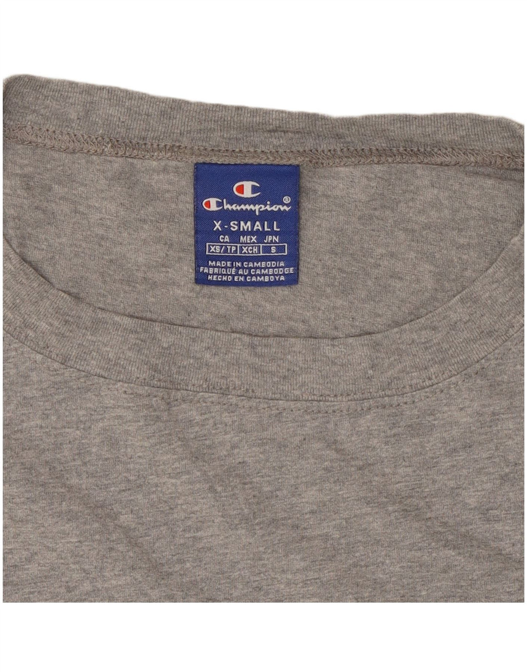 CHAMPION Γυναικεία Crop Graphic Oversized φούτερ Jumper UK 6 XS Grey
