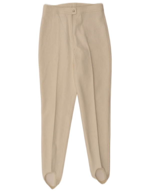 Sergio Tacchini Γυναικείο Slim Stirrup Παντελόνι UK 14 Μεγάλο W28 L30 Λευκό