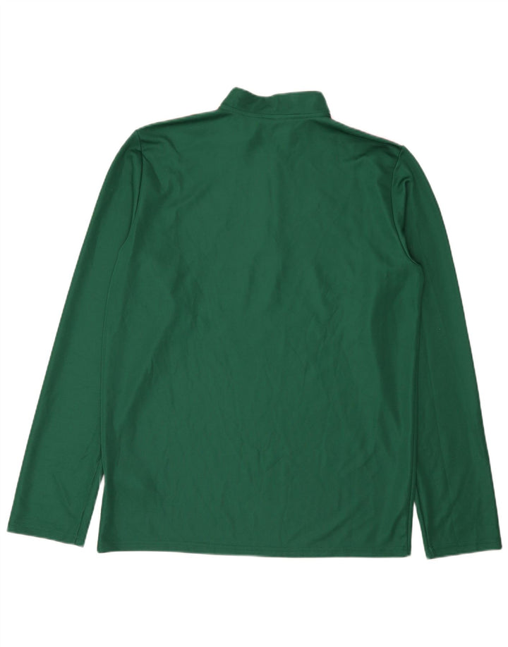 Adidas Ανδρική φόρμα πουλόβερ με φερμουάρ Aeroready Top μεγάλο πράσινο πολυεστέρα
