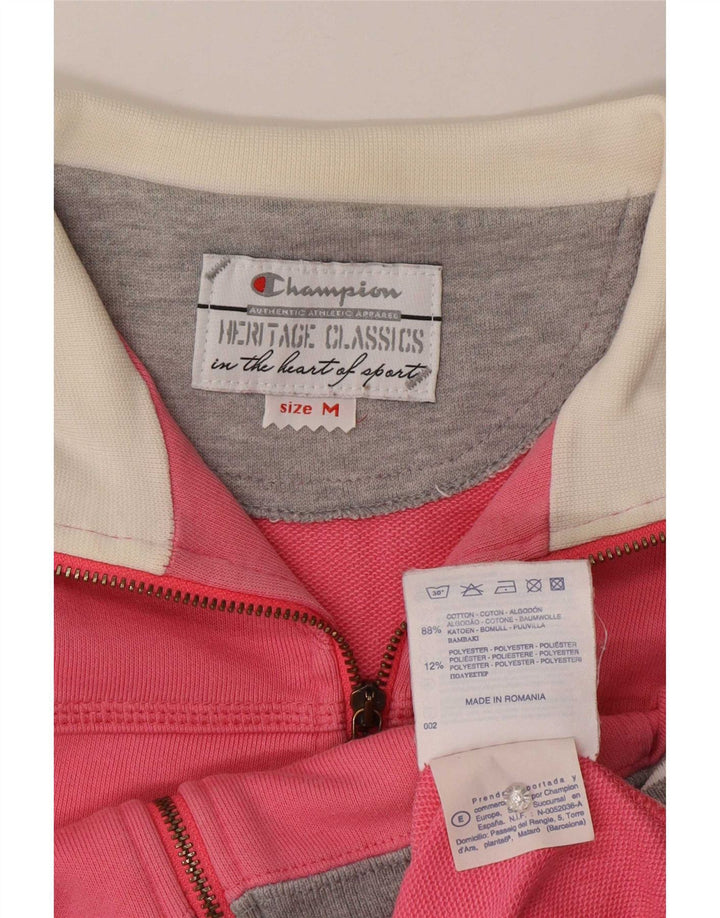 Champion Womens Heritage Classics αθλητική φόρμα Top Jacket UK 14 Medium Pink