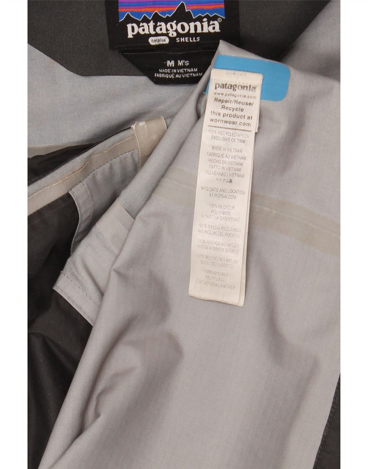 Patagonia Ανδρικό μπουφάν βροχής με κουκούλα UK 38 Medium Blue Nylon