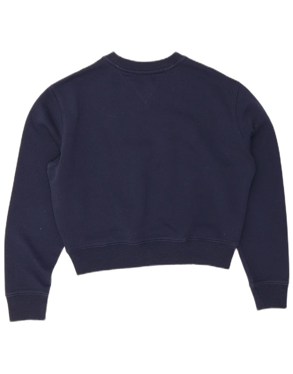 TOMMY HILFIGER Γυναικεία φούτερ Crop Jumper UK 10 Small Navy Blue