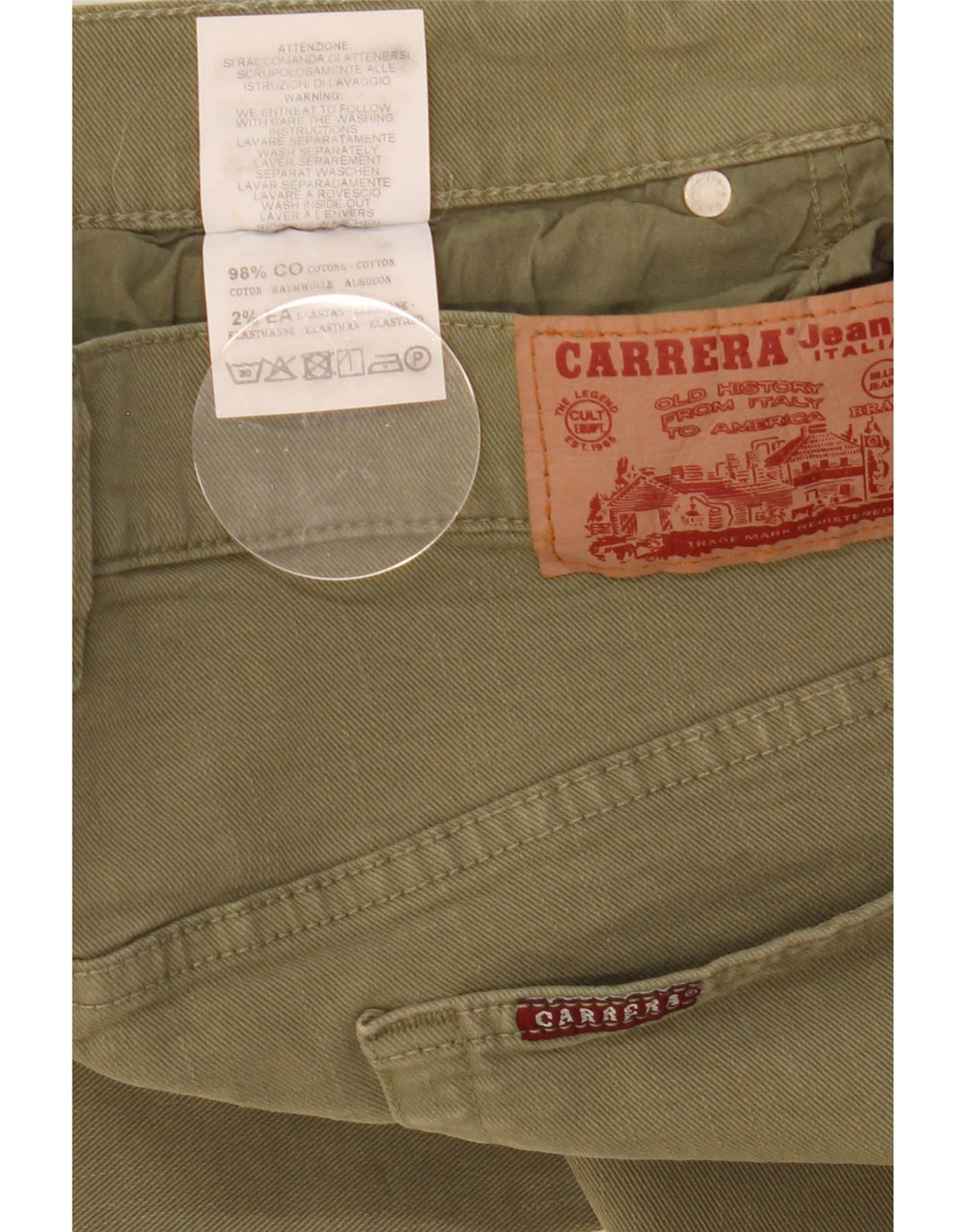 Ανδρικό τζιν Carrera Slim W34 L33 Πράσινο βαμβακερό