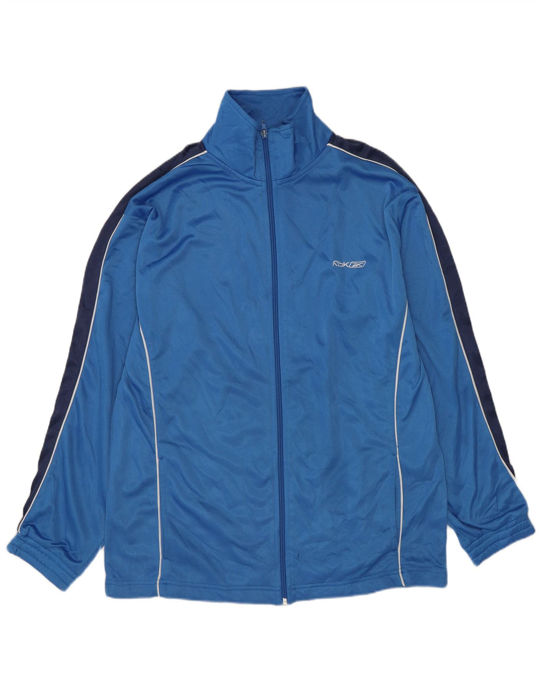 Ανδρική αθλητική φόρμα Reebok Top Jacket μεσαίου μπλε χρώματος πολυεστέρας