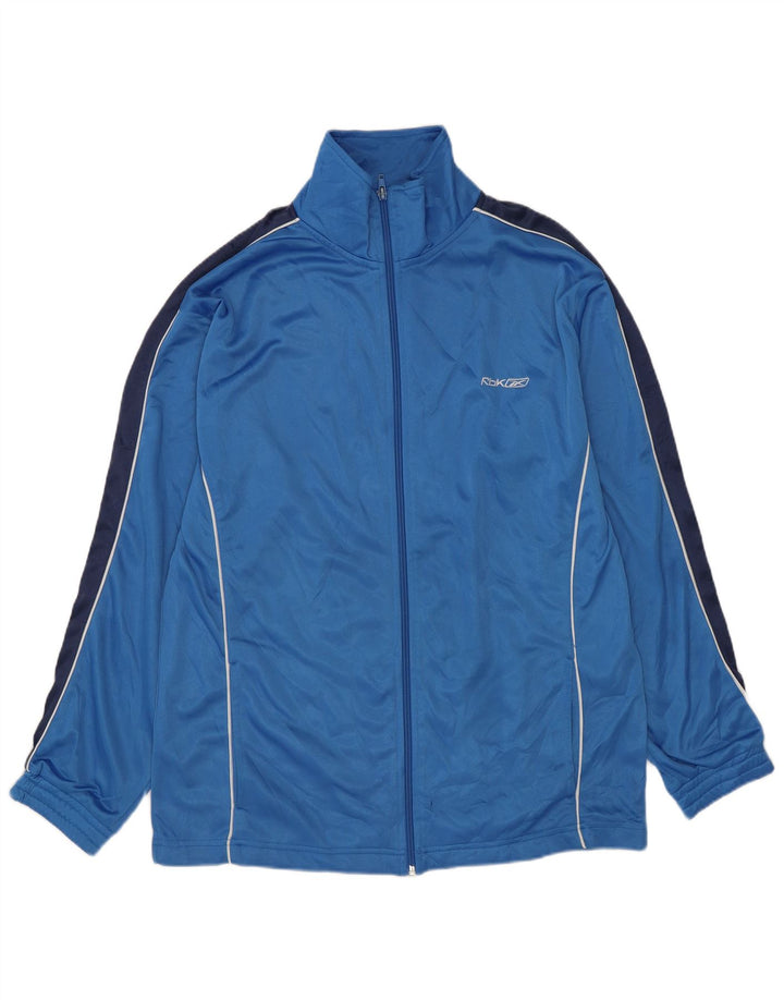 Ανδρική αθλητική φόρμα Reebok Top Jacket μεσαίου μπλε χρώματος πολυεστέρας