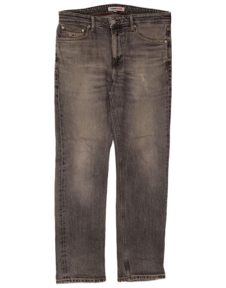 Tommy Hilfiger Ανδρικό Slim Jeans W32 L30 Γκρι βαμβακερό