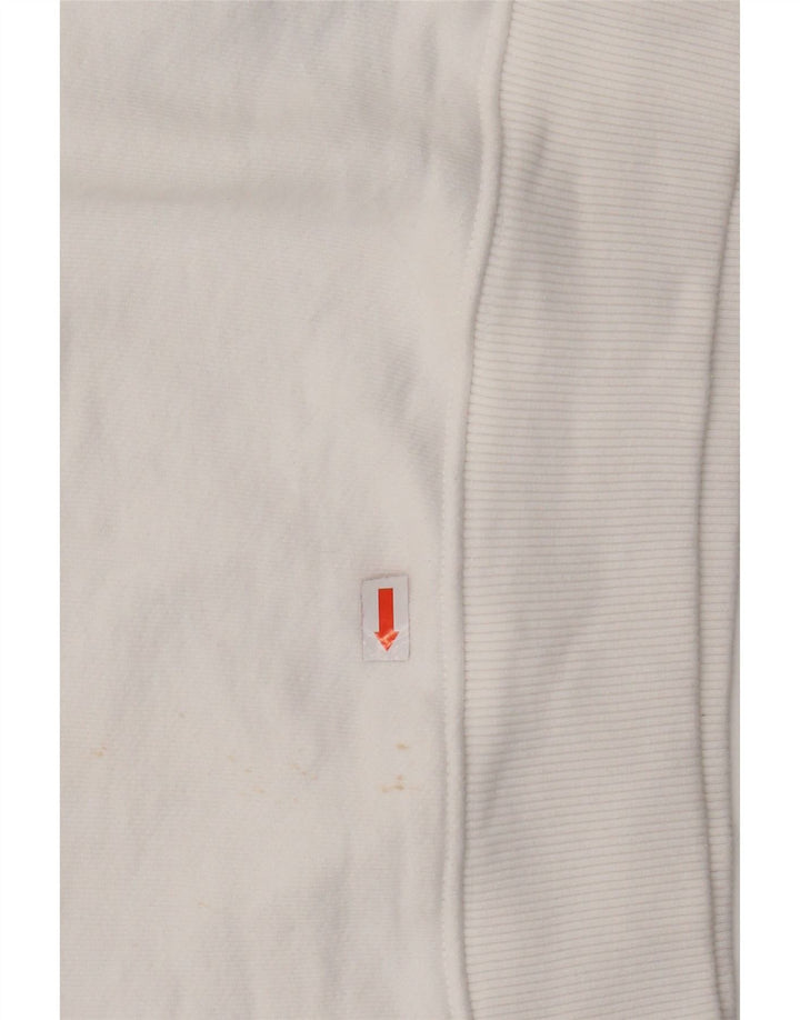 TOMMY HILFIGER Γυναικεία φούτερ μεγάλου μεγέθους Crop Jumper UK 6 XS Λευκό