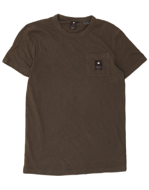 Ανδρικό T-Shirt G-Star Top Μικρό Χακί Βαμβακερό