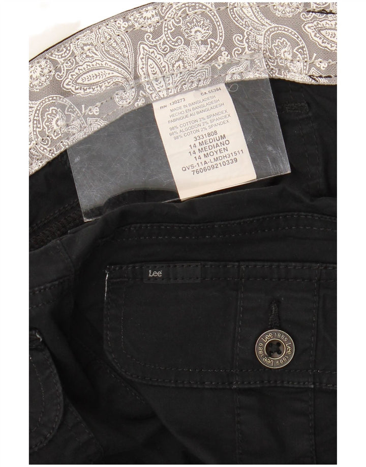 LEE Γυναικείο Σορτς Cargo Bermuda US 14 XL W36 Μαύρο βαμβακερό