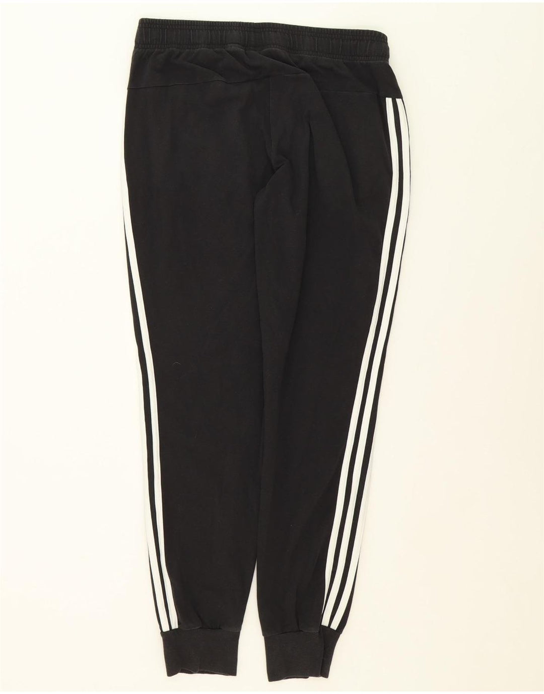 ADIDAS Womens Tracksuit Trousers Joggers Large  Black Vintage Adidas and Second-Hand Adidas from Messina Hembry 