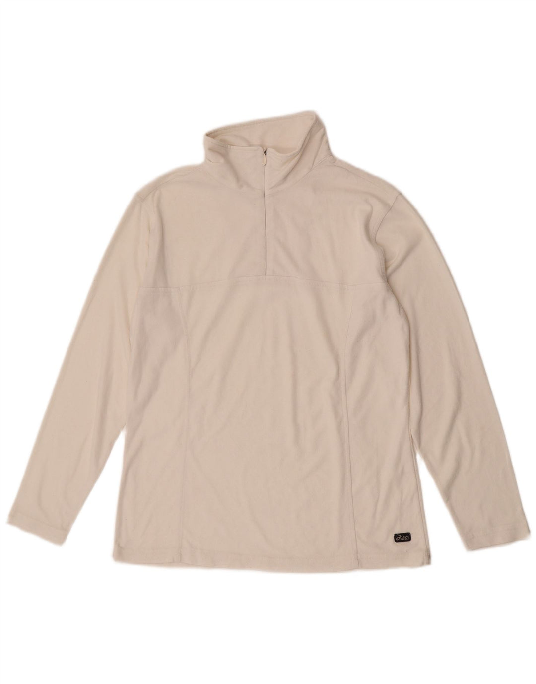 Asics Γυναικείο φερμουάρ Fleece Jumper UK 14 Medium White Polyester