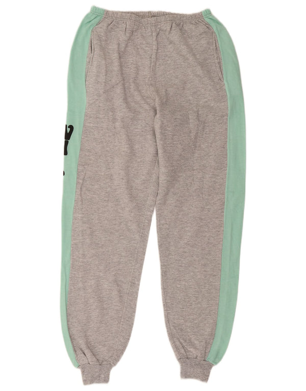 Vintage Ανδρικά γραφικά αθλητικά παντελόνια Joggers UK 14 Large Grey
