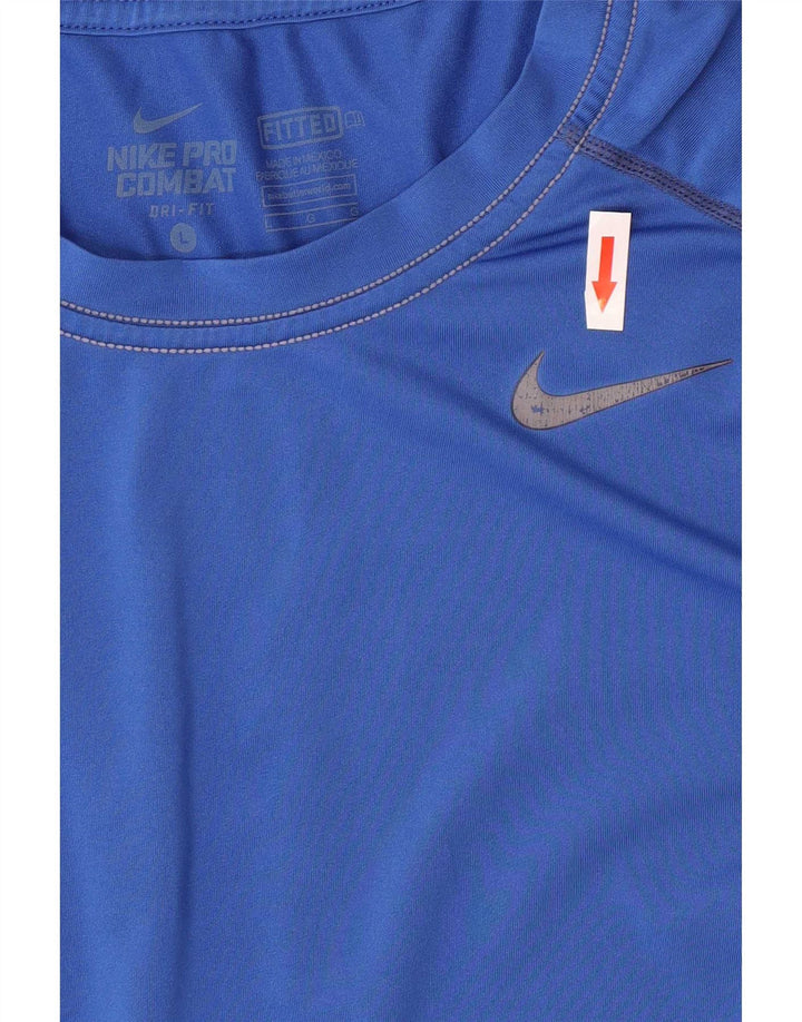 Ανδρικό μπλουζάκι Nike Dri Fit Top Large Blue Polyester